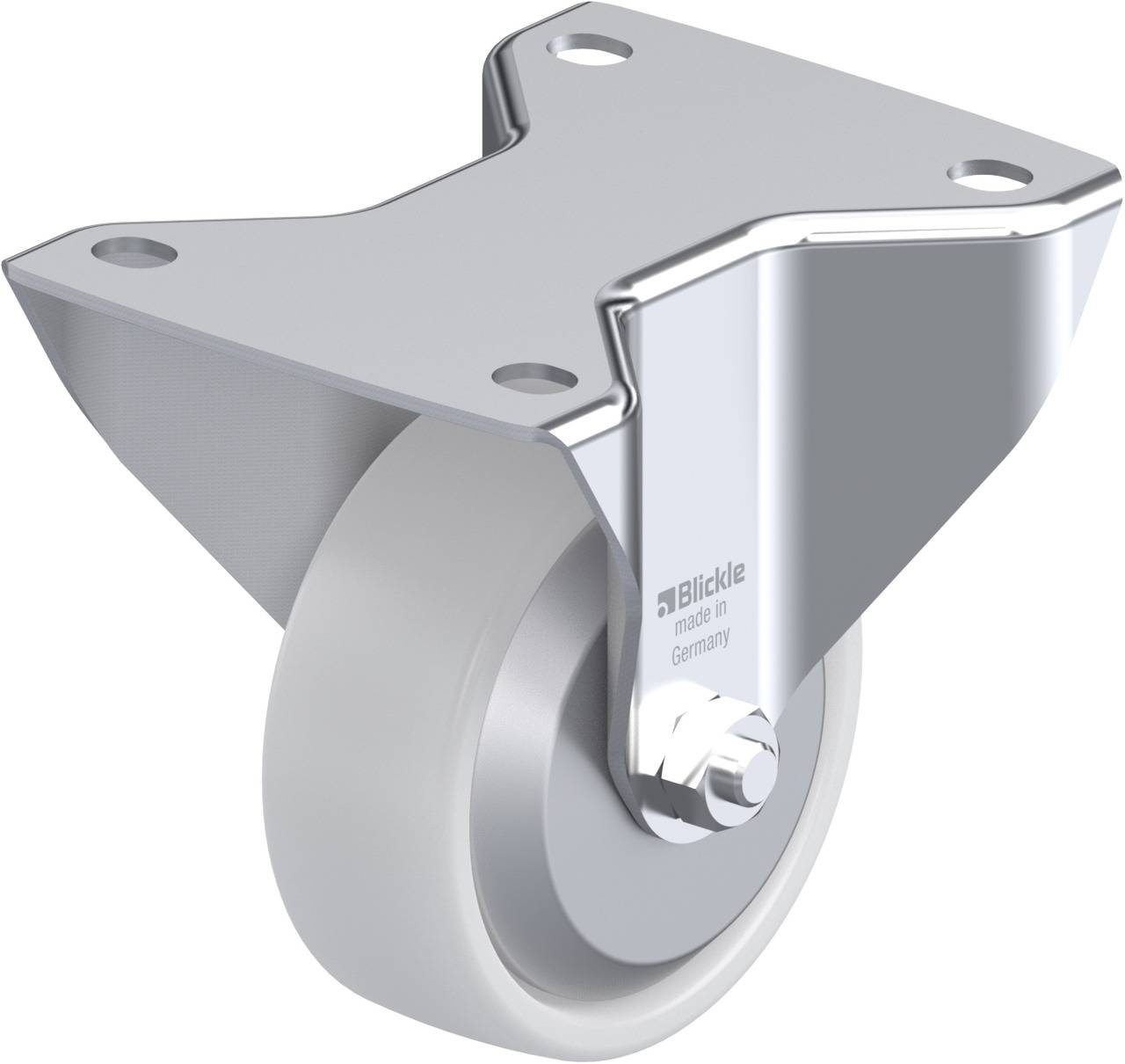 Blickle 400820 BK-PO 100R-3-FA Rolka nieprowadząca Średnica koła: 100 mm Maksymalne obciążenie: 280 kg 1 szt. - obrazek 1