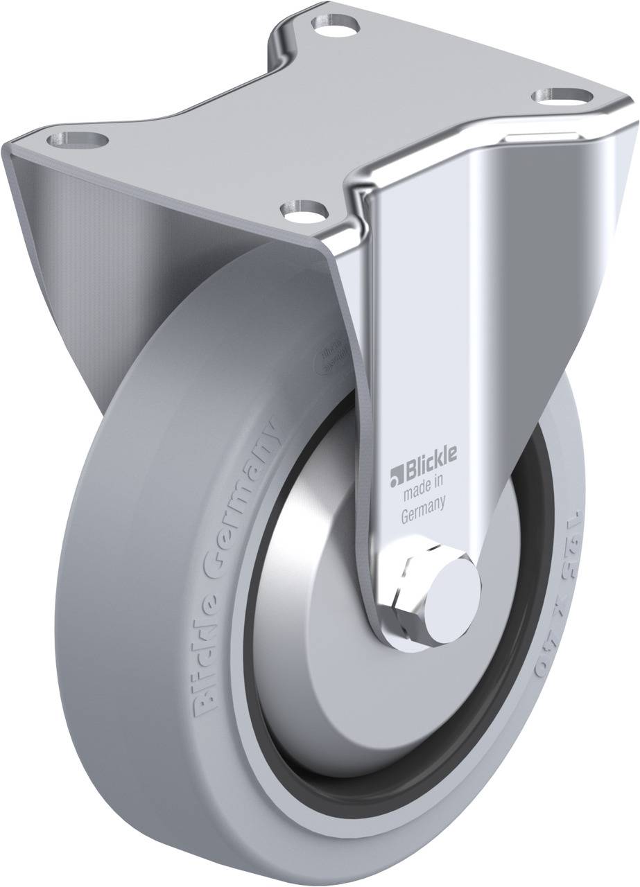 Blickle 530089 BK-POEV 125KA-1-SG-FA Rolka nieprowadząca Średnica koła: 125 mm Maksymalne obciążenie: 250 kg 1 szt. - obrazek 1