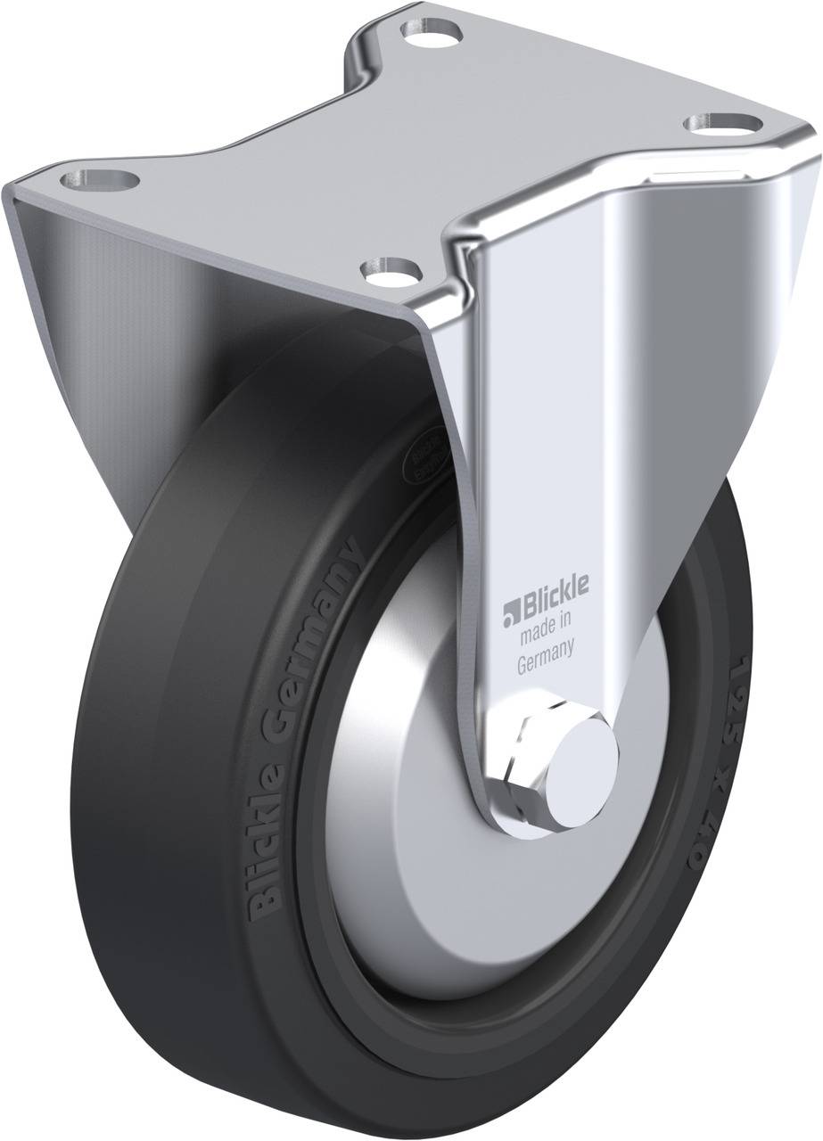 Blickle 346155 BK-POEV 125R-1-FA Rolka nieprowadząca Średnica koła: 125 mm Maksymalne obciążenie: 250 kg 1 szt. - obrazek 1