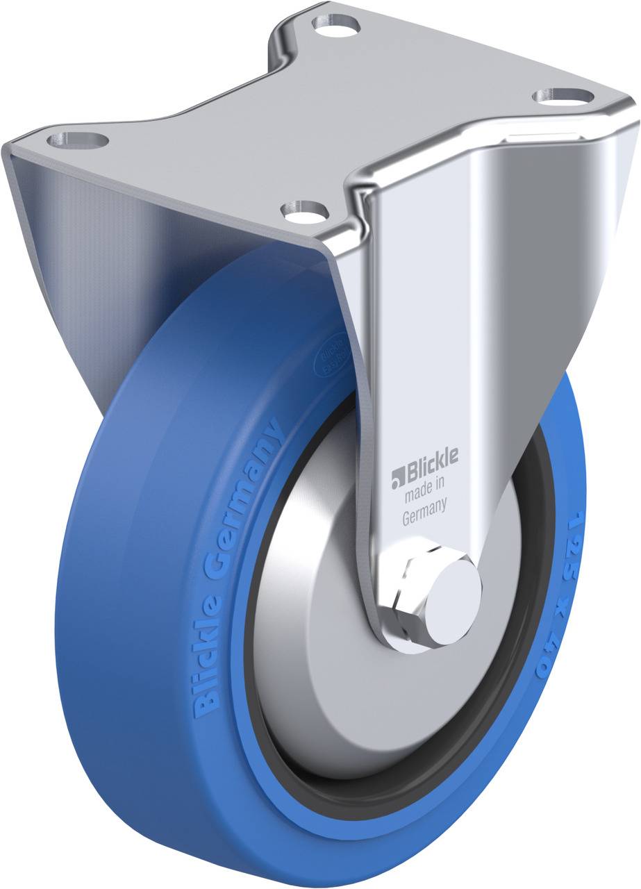 Blickle 737268 BK-POEV 125R-1-SB-FA Rolka nieprowadząca Średnica koła: 125 mm Maksymalne obciążenie: 250 kg 1 szt. - obrazek 1