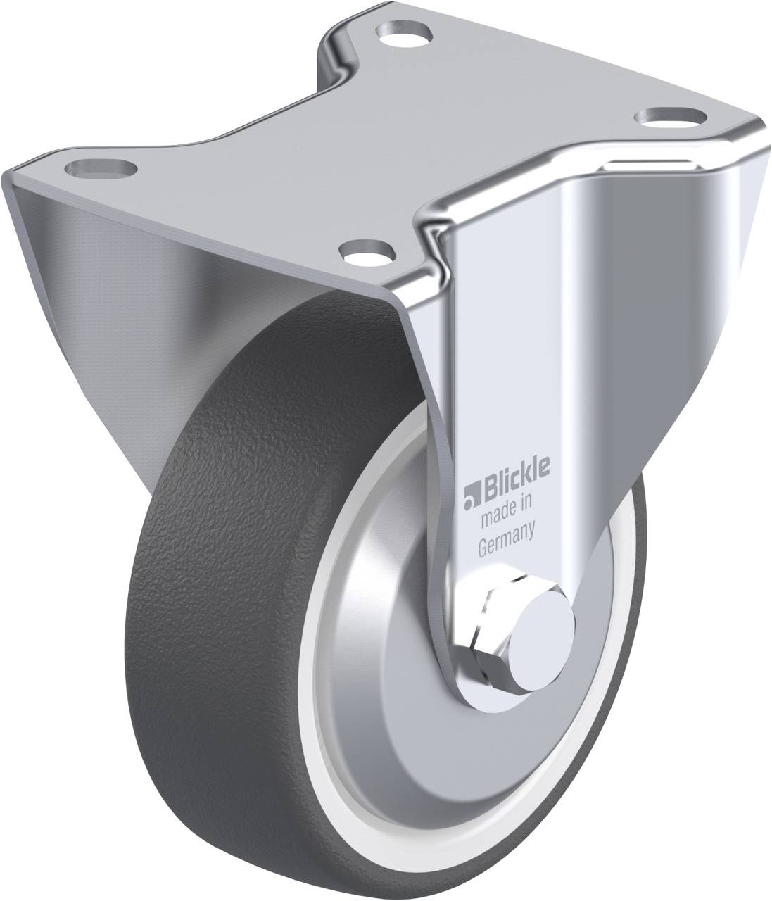 Blickle 350470 BK-POTH 100KA-1-FA Rolka nieprowadząca Średnica koła: 100 mm Maksymalne obciążenie: 300 kg 1 szt. - obrazek 1