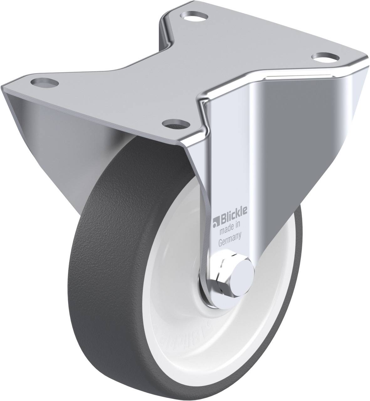 Blickle 313221 BK-POTH 125KA-3 Rolka nieprowadząca Średnica koła: 125 mm Maksymalne obciążenie: 350 kg 1 szt. - obrazek 1