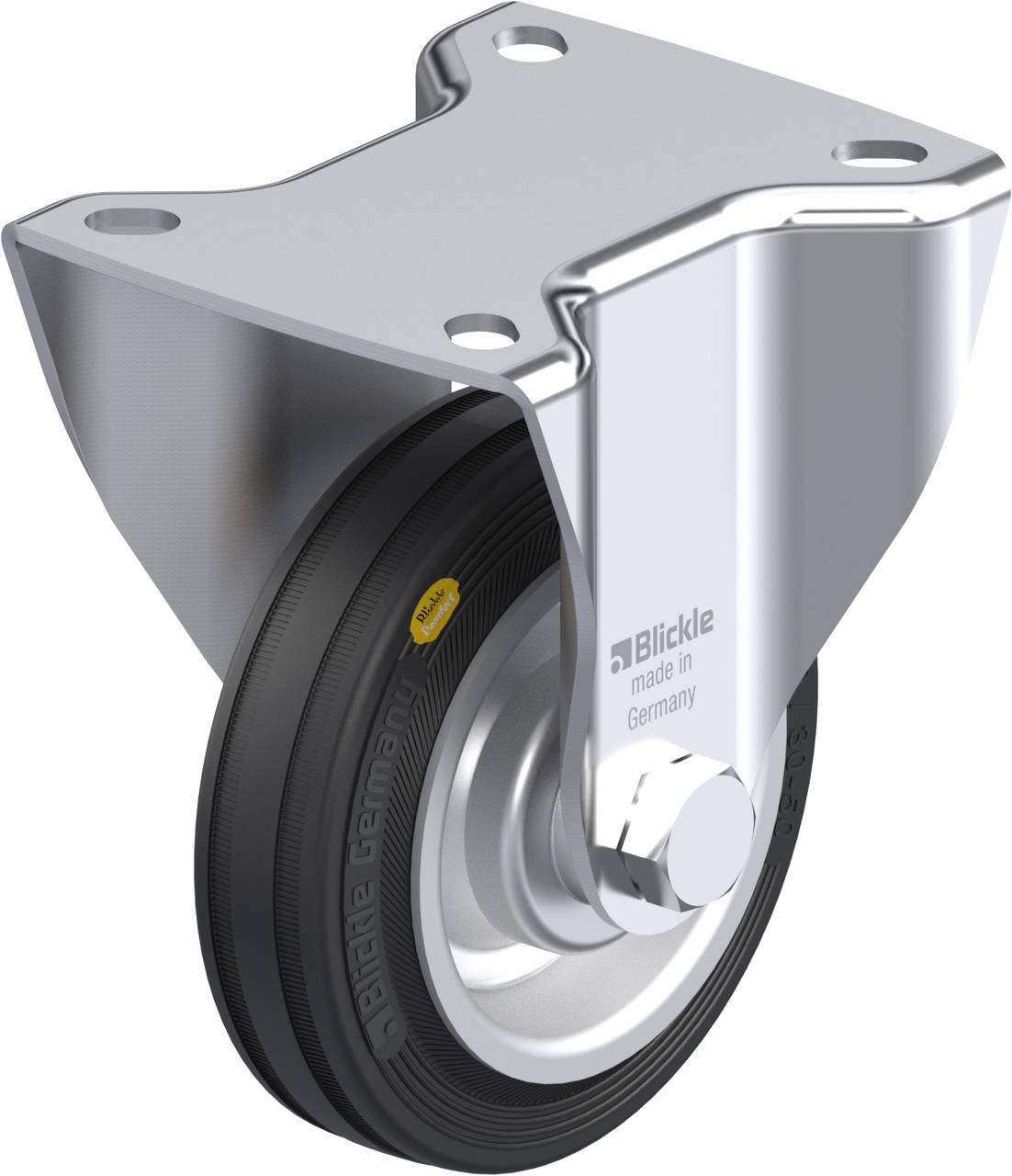 Blickle 263095 BK-RD 100R-1 Rolka nieprowadząca Średnica koła: 100 mm Maksymalne obciążenie: 100 kg 1 szt. - obrazek 1