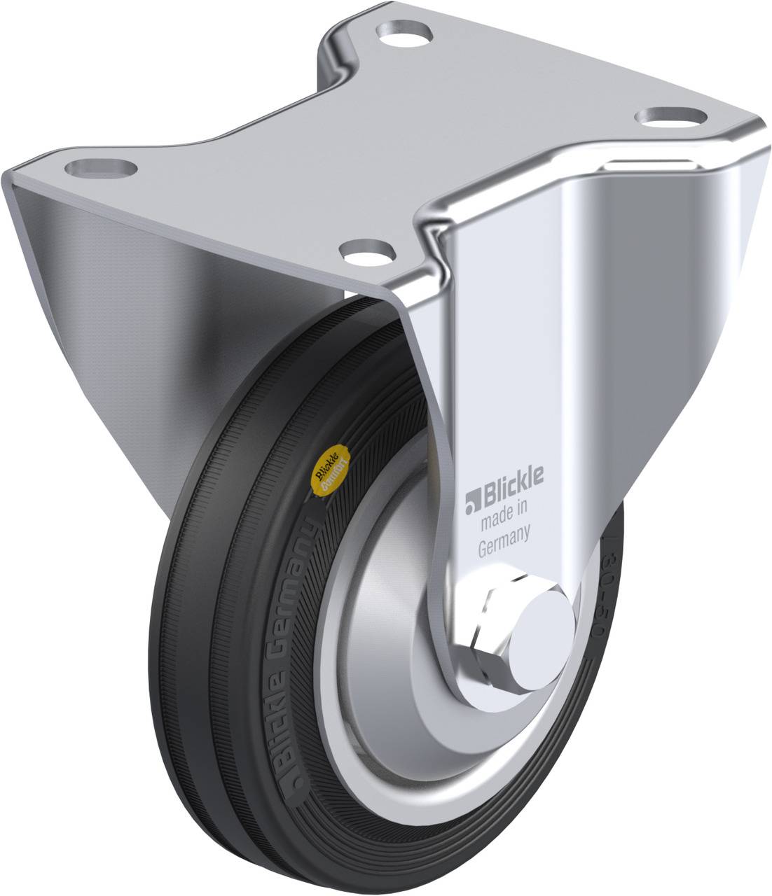 Blickle 308171 BK-RD 100R-1-FA Rolka nieprowadząca Średnica koła: 100 mm Maksymalne obciążenie: 100 kg 1 szt. - obrazek 1