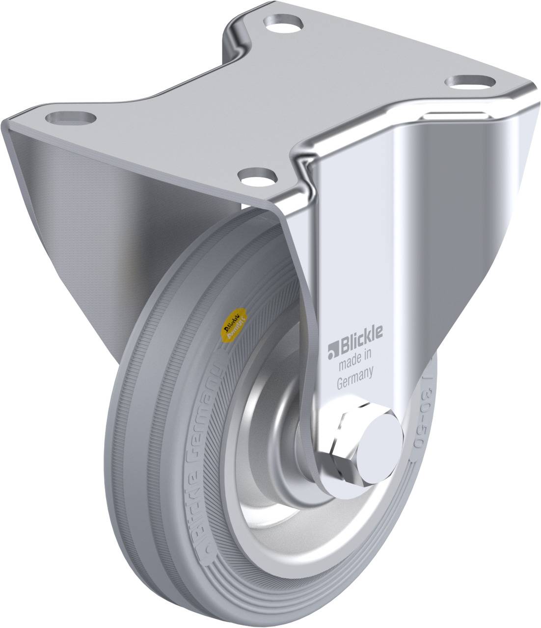 Blickle 305029 BK-RD 100R-1-VLI Rolka nieprowadząca Średnica koła: 100 mm Maksymalne obciążenie: 100 kg 1 szt. - obrazek 1