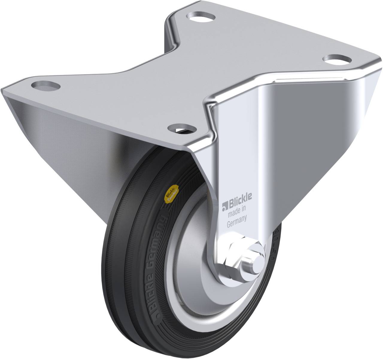 Blickle 453381 BK-RD 100R-3-FA Rolka nieprowadząca Średnica koła: 100 mm Maksymalne obciążenie: 100 kg 1 szt. - obrazek 1