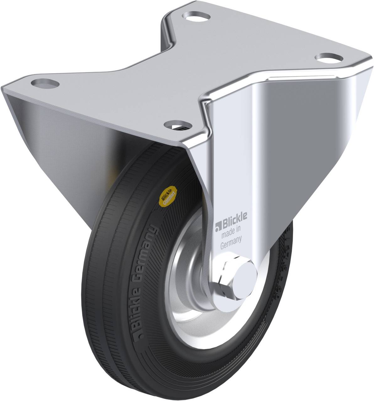 Blickle 263111 BK-RD 125R-3 Rolka nieprowadząca Średnica koła: 125 mm Maksymalne obciążenie: 120 kg 1 szt. - obrazek 1
