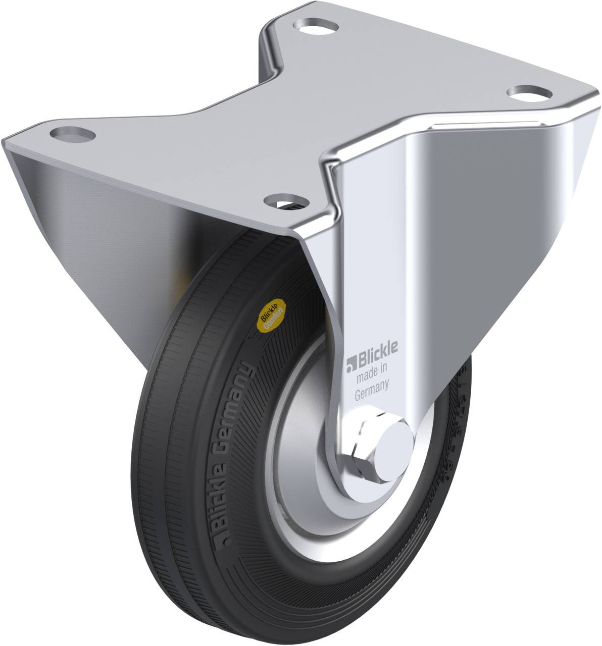 Blickle 337428 BK-RD 125R-3-FA Rolka nieprowadząca Średnica koła: 125 mm Maksymalne obciążenie: 120 kg 1 szt. - obrazek 1