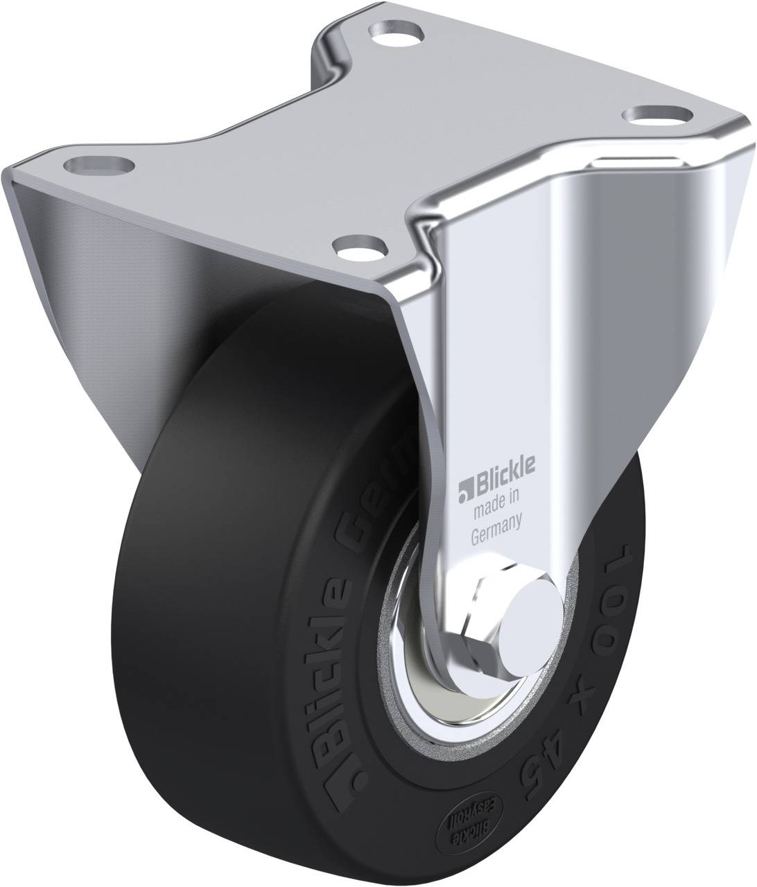 Blickle 264028 BK-SE 100K-1 Rolka nieprowadząca Średnica koła: 100 mm Maksymalne obciążenie: 270 kg 1 szt. - obrazek 1