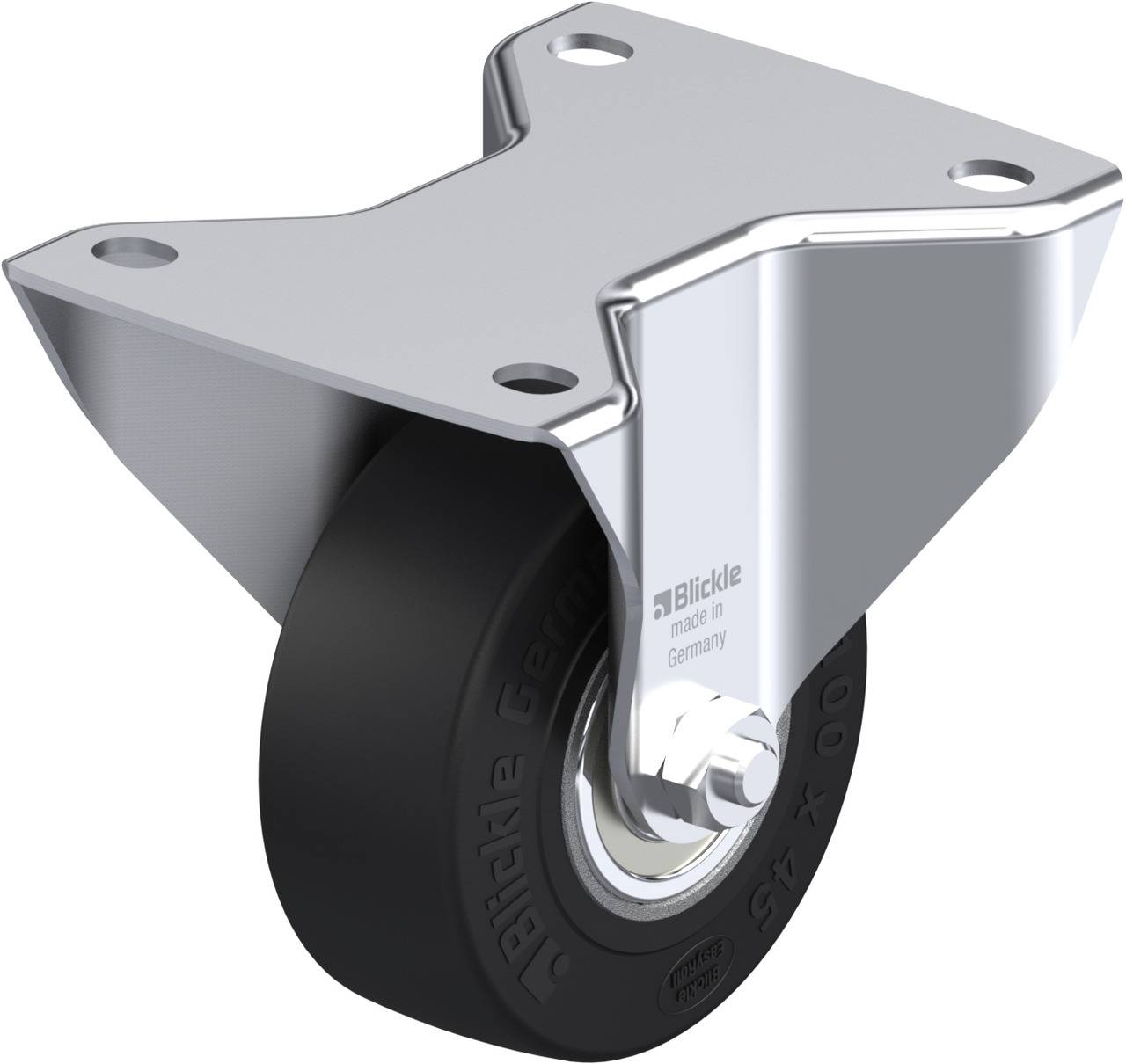 Blickle 264036 BK-SE 100K-3 Rolka nieprowadząca Średnica koła: 100 mm Maksymalne obciążenie: 270 kg 1 szt. - obrazek 1