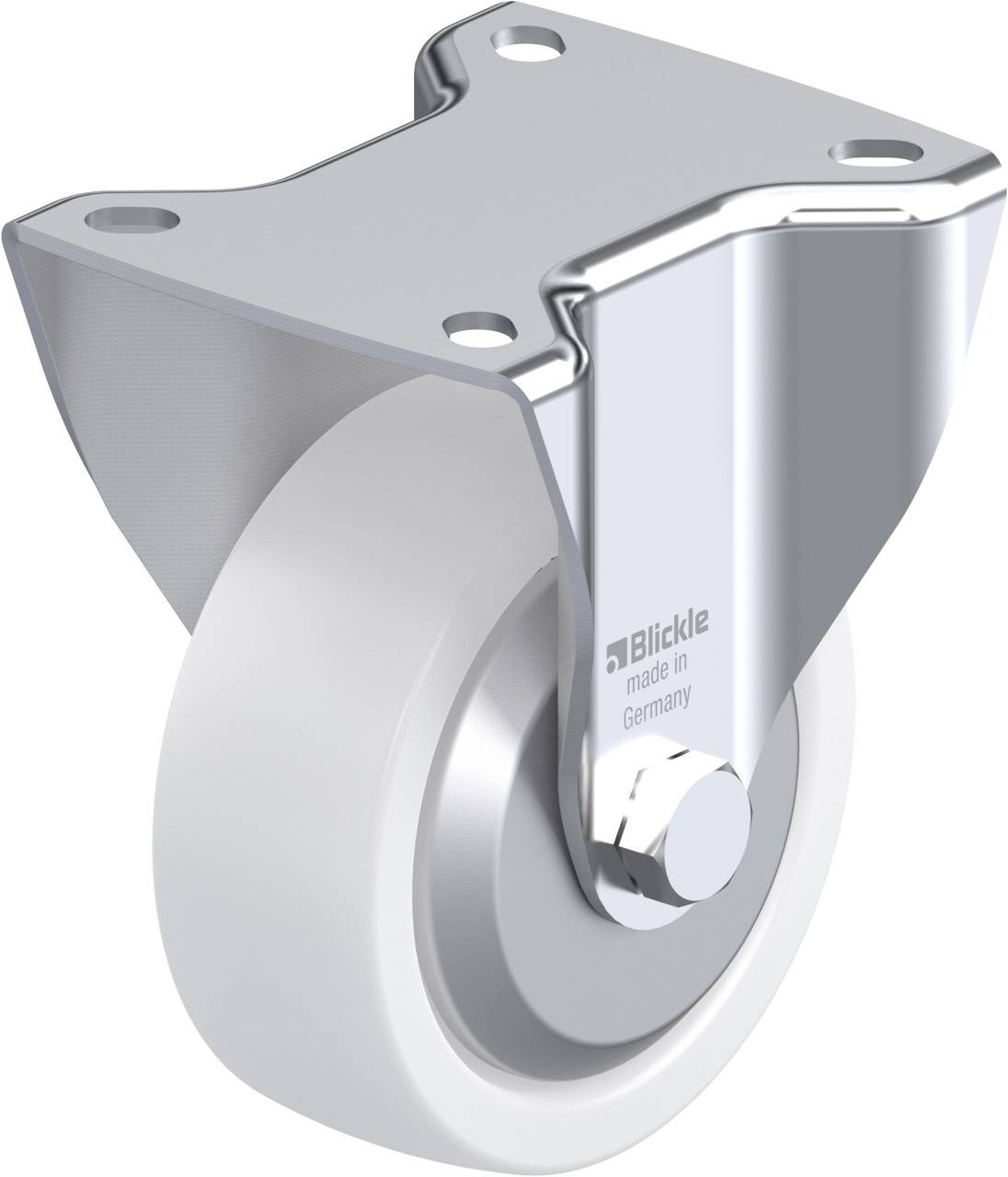 Blickle 353854 BK-SPO 100G-1-FA Rolka nieprowadząca Średnica koła: 100 mm Maksymalne obciążenie: 350 kg 1 szt. - obrazek 1