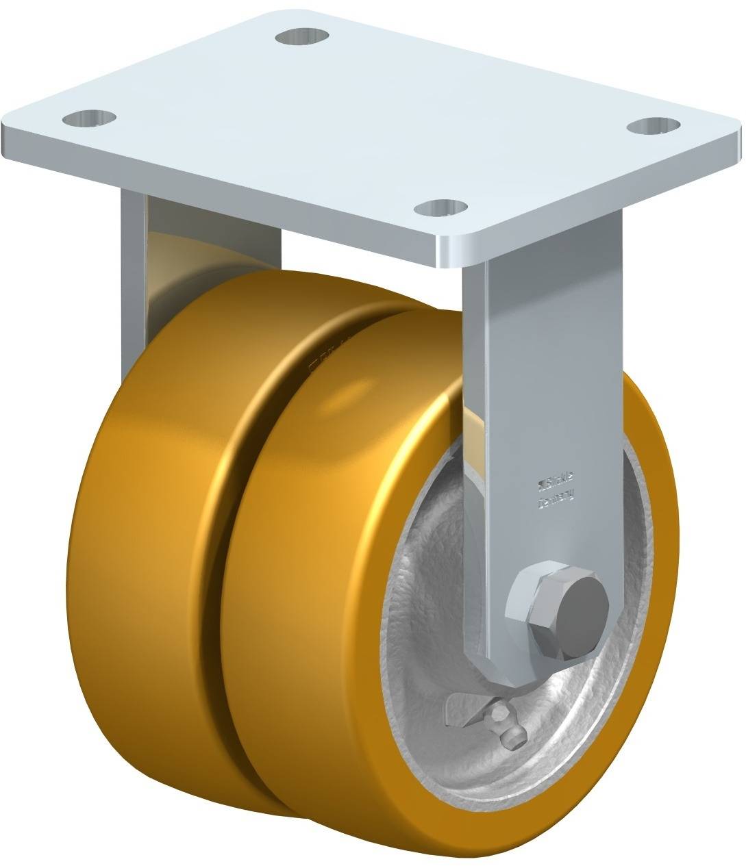 Blickle 616565 BOD-GTH 125K Podwójne kółko Średnica koła: 125 mm Maksymalne obciążenie: 900 kg 1 szt. - obrazek 1