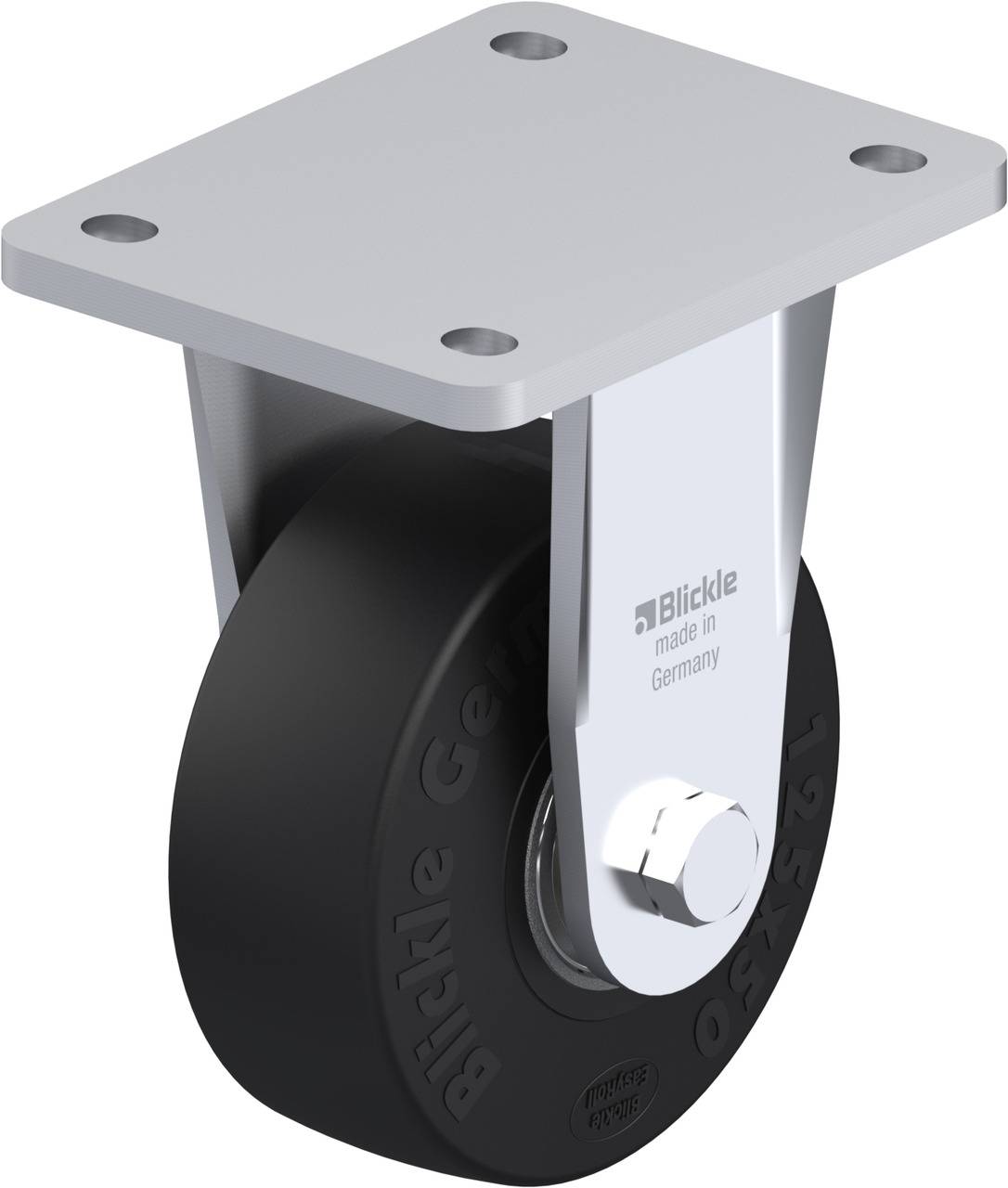 Blickle 43901 BO-SE 125K Rolka nieprowadząca Średnica koła: 125 mm Maksymalne obciążenie: 320 kg 1 szt. - obrazek 1