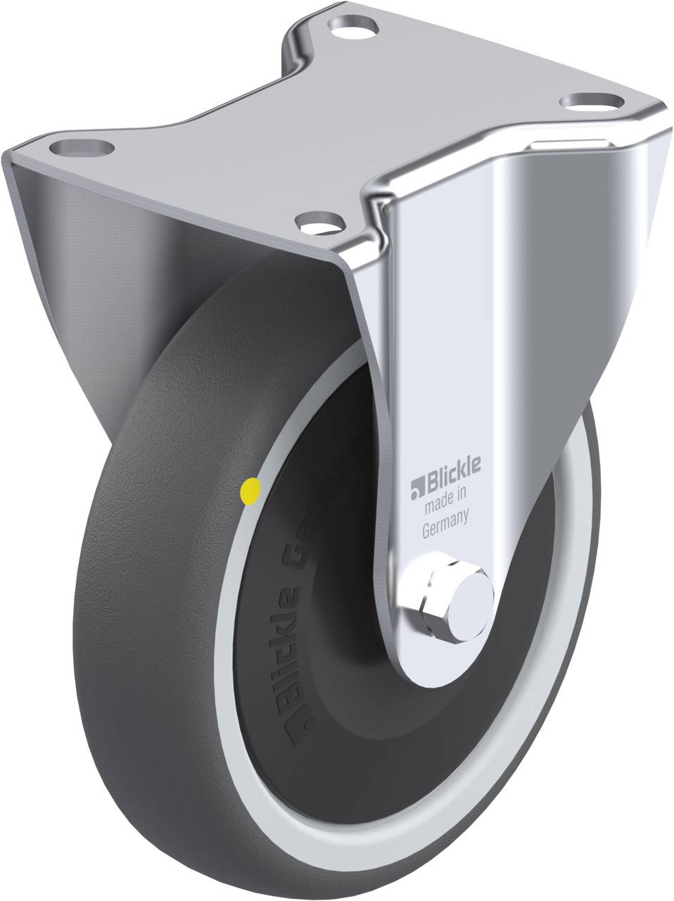 Blickle 852176 B-PATH 125KF-ELS Rolka nieprowadząca Średnica koła: 125 mm Maksymalne obciążenie: 160 kg 1 szt. - obrazek 1