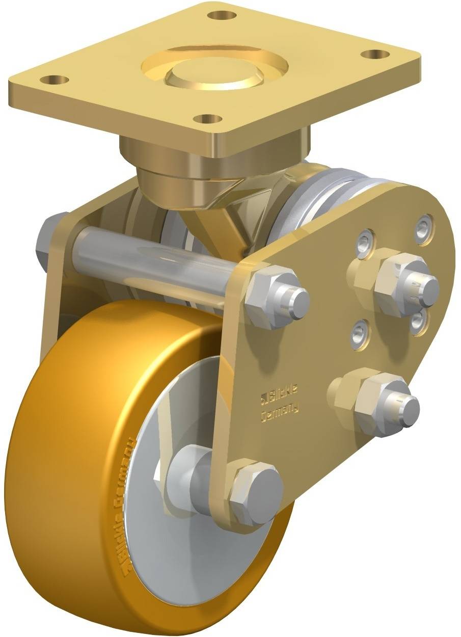 Blickle 585562 BPFE-ALTH 101K-FA Sprężynowe kółko stałe Średnica koła: 100 mm Maksymalne obciążenie: 350 kg 1 szt. - obrazek 1
