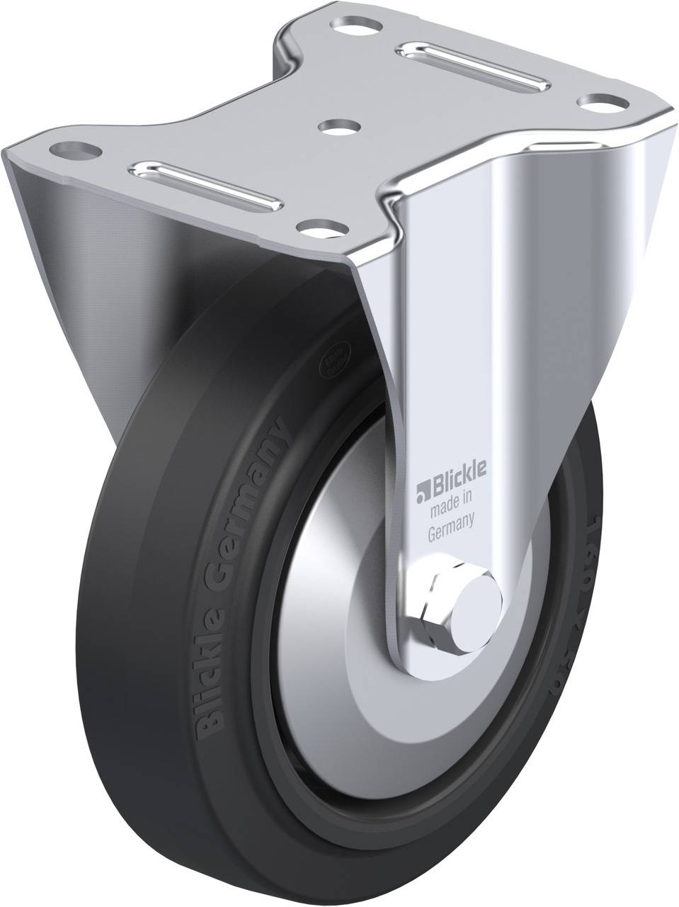 Blickle 90944 B-POEV 160R-FA Rolka nieprowadząca Średnica koła: 160 mm Maksymalne obciążenie: 400 kg 1 szt. - obrazek 1