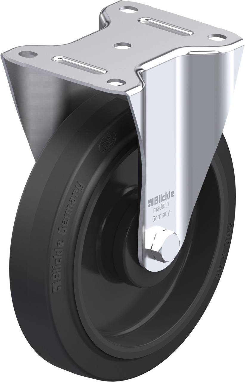 Blickle 43182 B-POEV 200K Rolka nieprowadząca Średnica koła: 200 mm Maksymalne obciążenie: 400 kg 1 szt. - obrazek 1