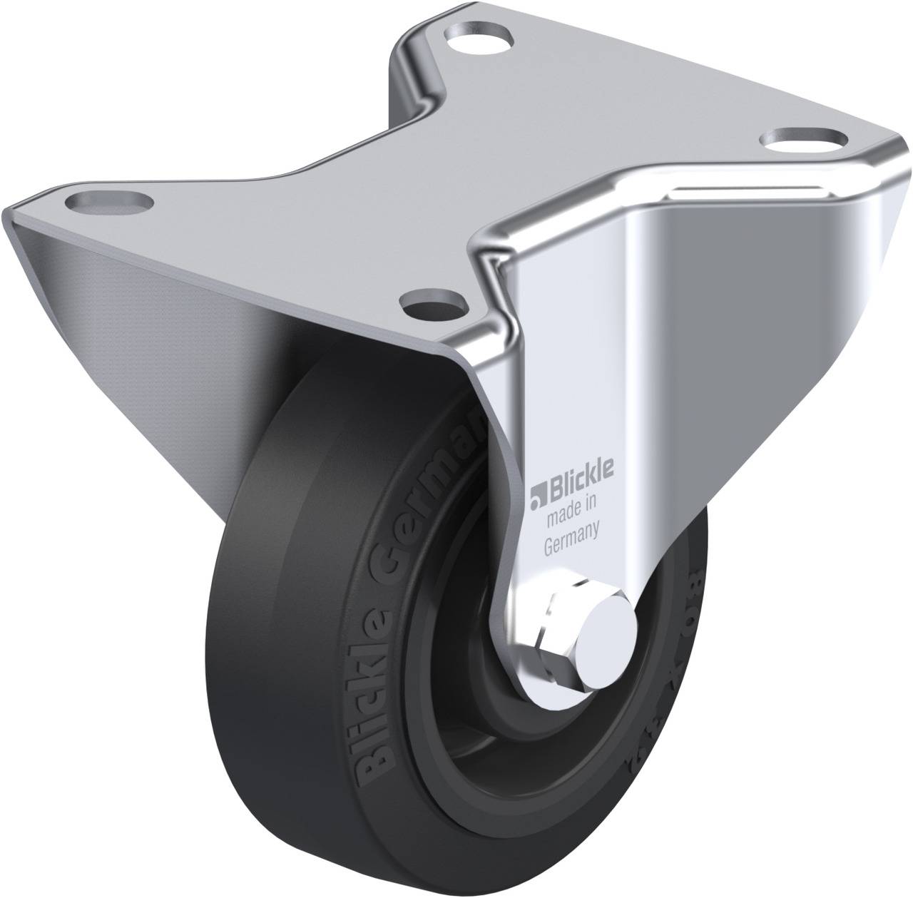 Blickle 605907 B-POEV 80R Rolka nieprowadząca Średnica koła: 80 mm Maksymalne obciążenie: 140 kg 1 szt. - obrazek 1