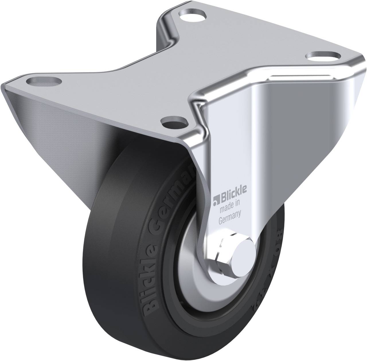 Blickle 668731 B-POEV 80R-FA Rolka nieprowadząca Średnica koła: 80 mm Maksymalne obciążenie: 140 kg 1 szt. - obrazek 1