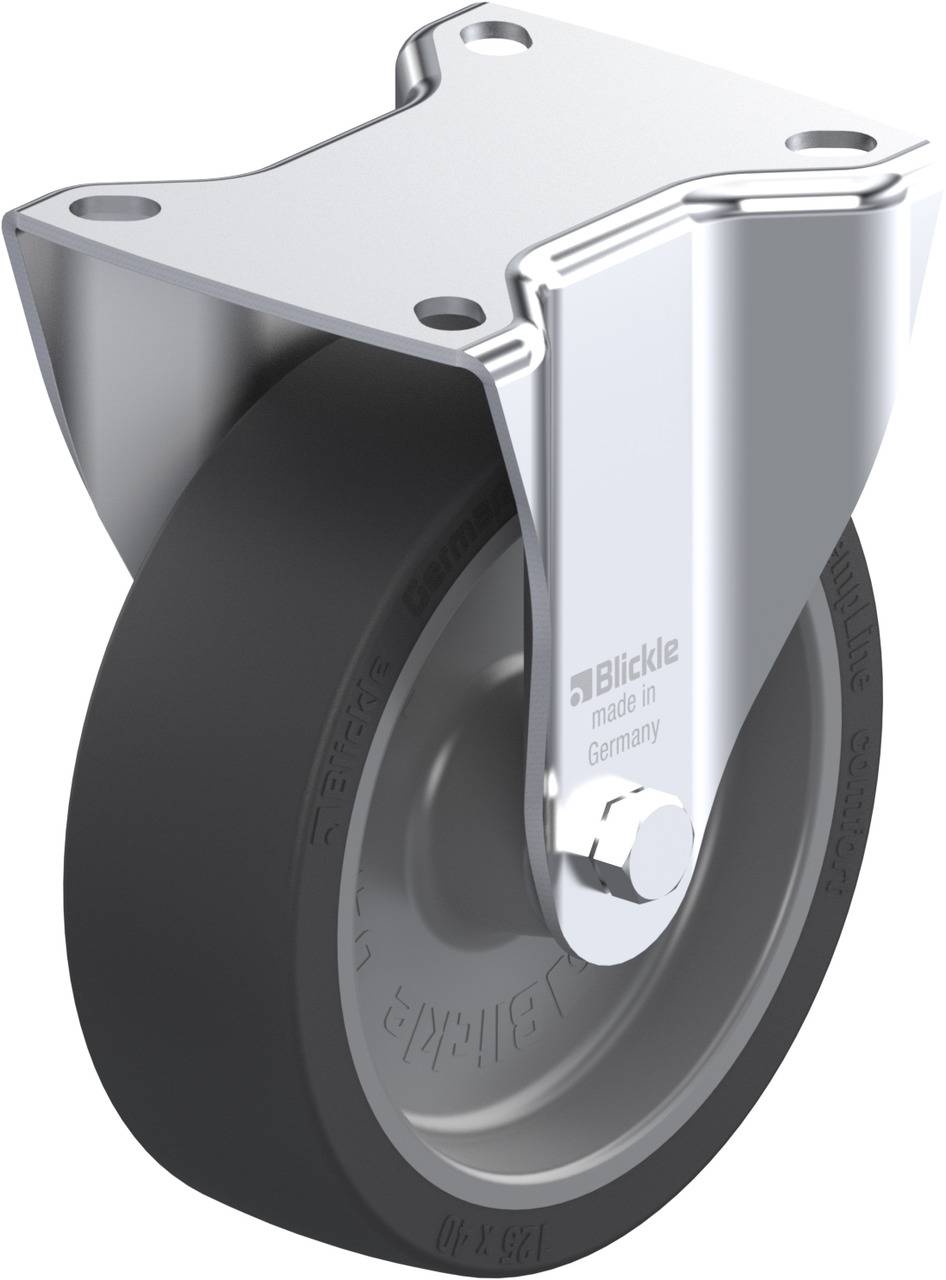 Blickle 845640 B-POSI 125G Rolka nieprowadząca Średnica koła: 125 mm Maksymalne obciążenie: 120 kg 1 szt. - obrazek 1