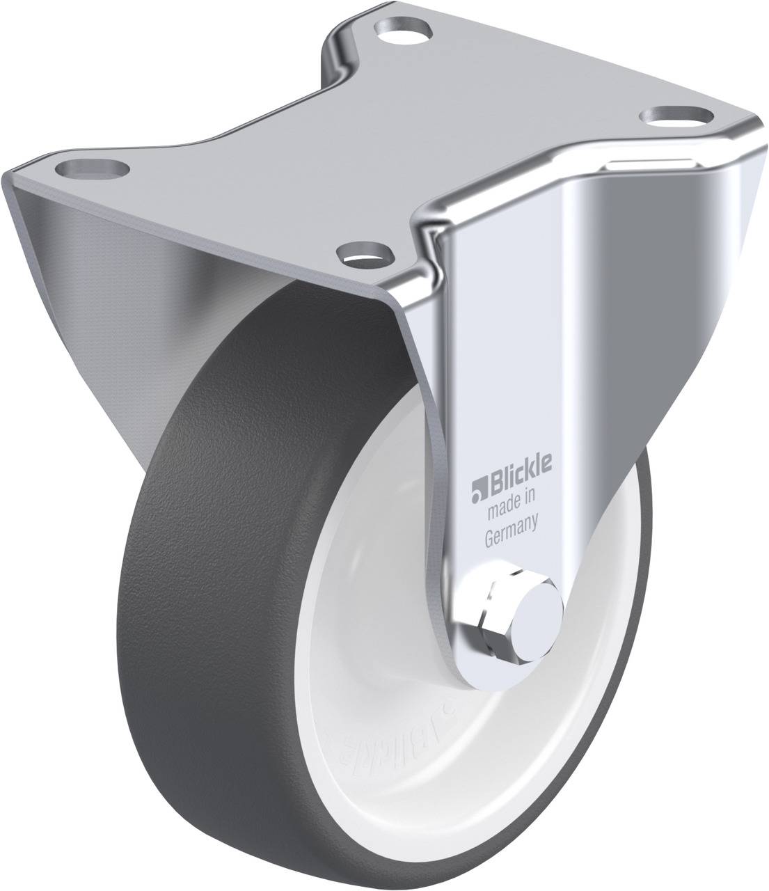 Blickle 44586 B-POTH 100G Rolka nieprowadząca Średnica koła: 100 mm Maksymalne obciążenie: 250 kg 1 szt. - obrazek 1