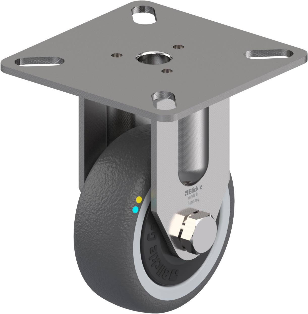 Blickle 853523 BPXA-PATH 50KFD-ELS Rolka nieprowadząca Średnica koła: 50 mm Maksymalne obciążenie: 50 kg 1 szt. - obrazek 1