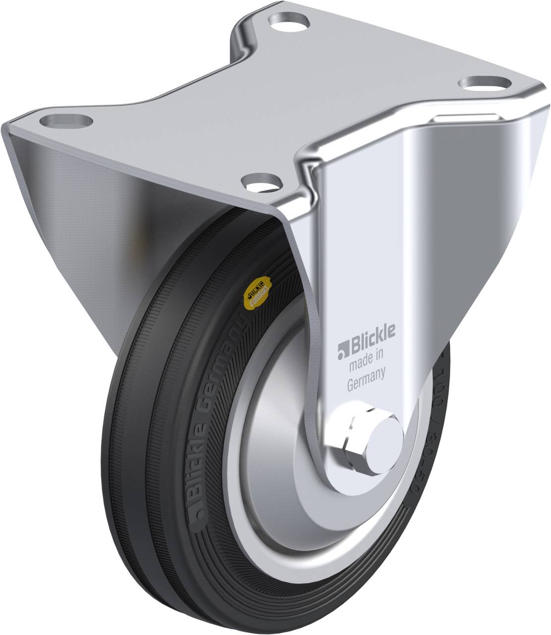 Blickle 69377 B-RD 100R-FA Rolka nieprowadząca Średnica koła: 100 mm Maksymalne obciążenie: 100 kg 1 szt. - obrazek 1