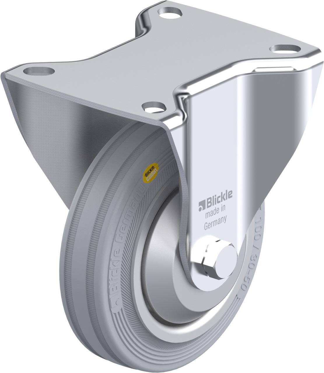 Blickle 303131 B-RD 100R-VLI-FA Rolka nieprowadząca Średnica koła: 100 mm Maksymalne obciążenie: 100 kg 1 szt. - obrazek 1