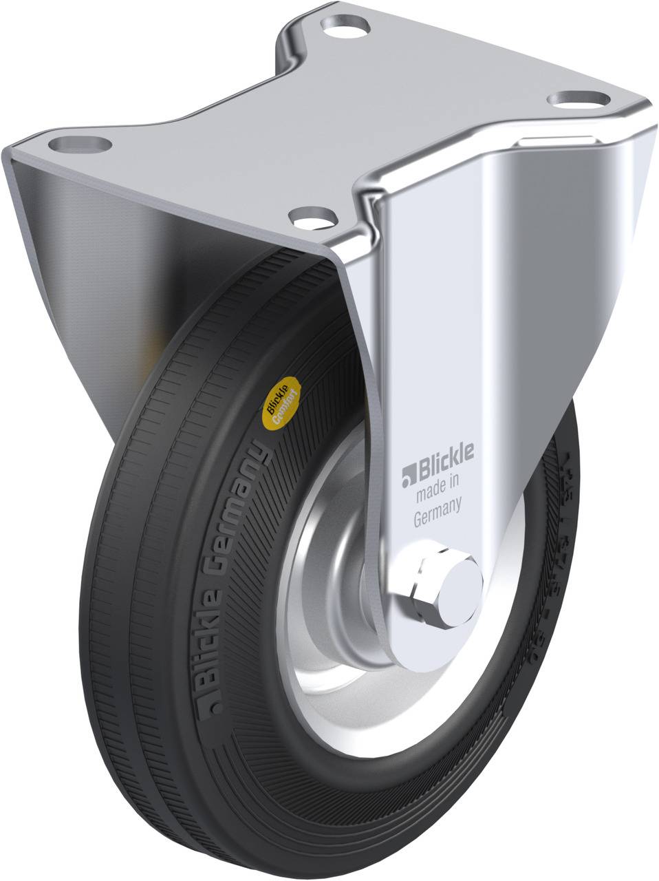 Blickle 42622 B-RD 125R Rolka nieprowadząca Średnica koła: 125 mm Maksymalne obciążenie: 120 kg 1 szt. - obrazek 1