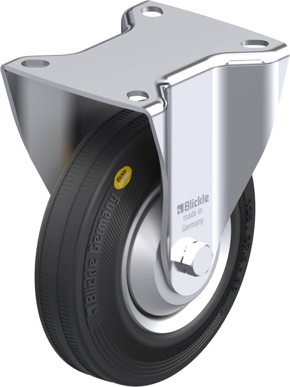 Blickle 60574 B-RD 125R-FA Rolka nieprowadząca Średnica koła: 125 mm Maksymalne obciążenie: 120 kg 1 szt. - obrazek 1