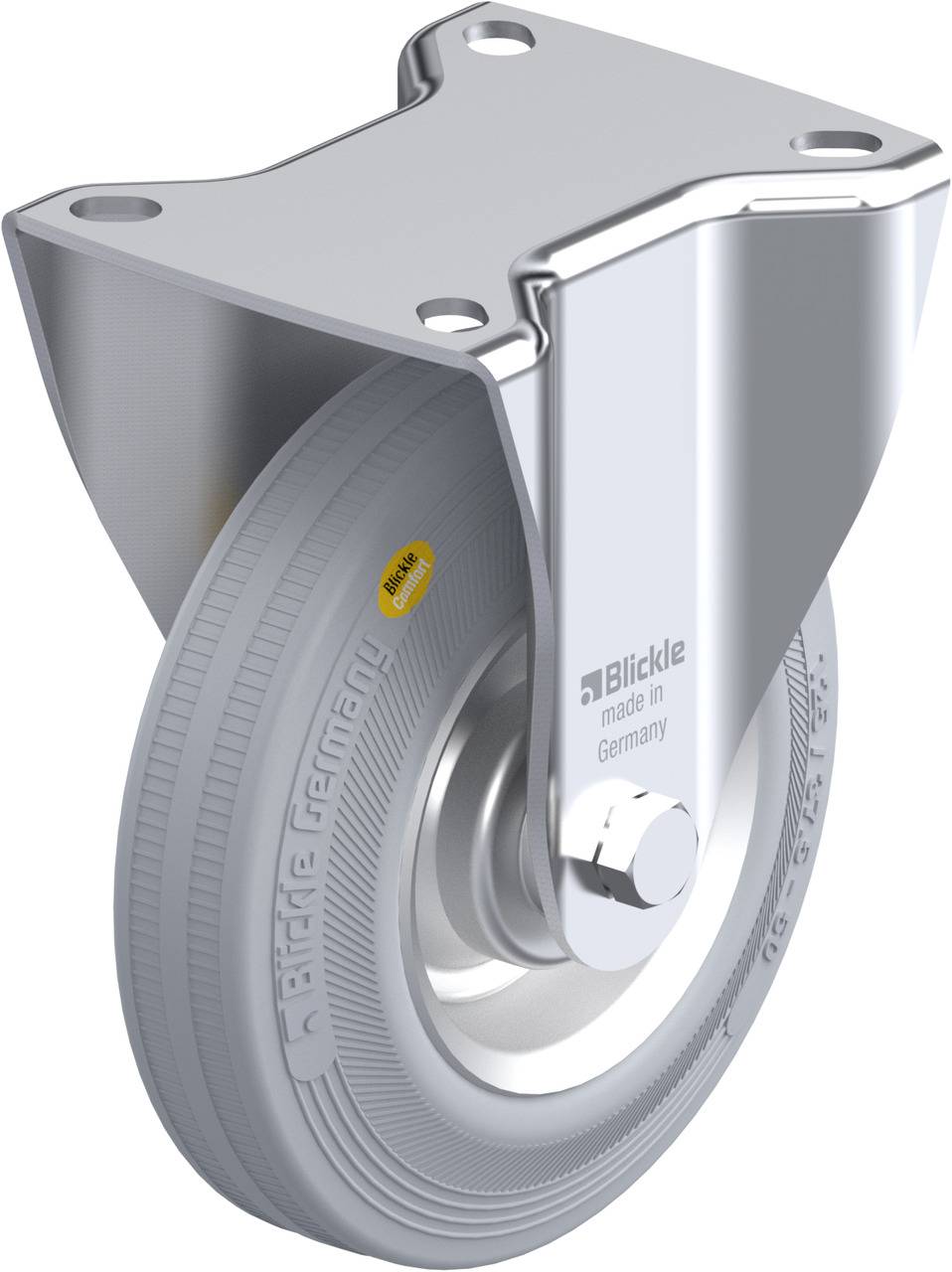 Blickle 103424 B-RD 125R-VLI Rolka nieprowadząca Średnica koła: 125 mm Maksymalne obciążenie: 120 kg 1 szt. - obrazek 1