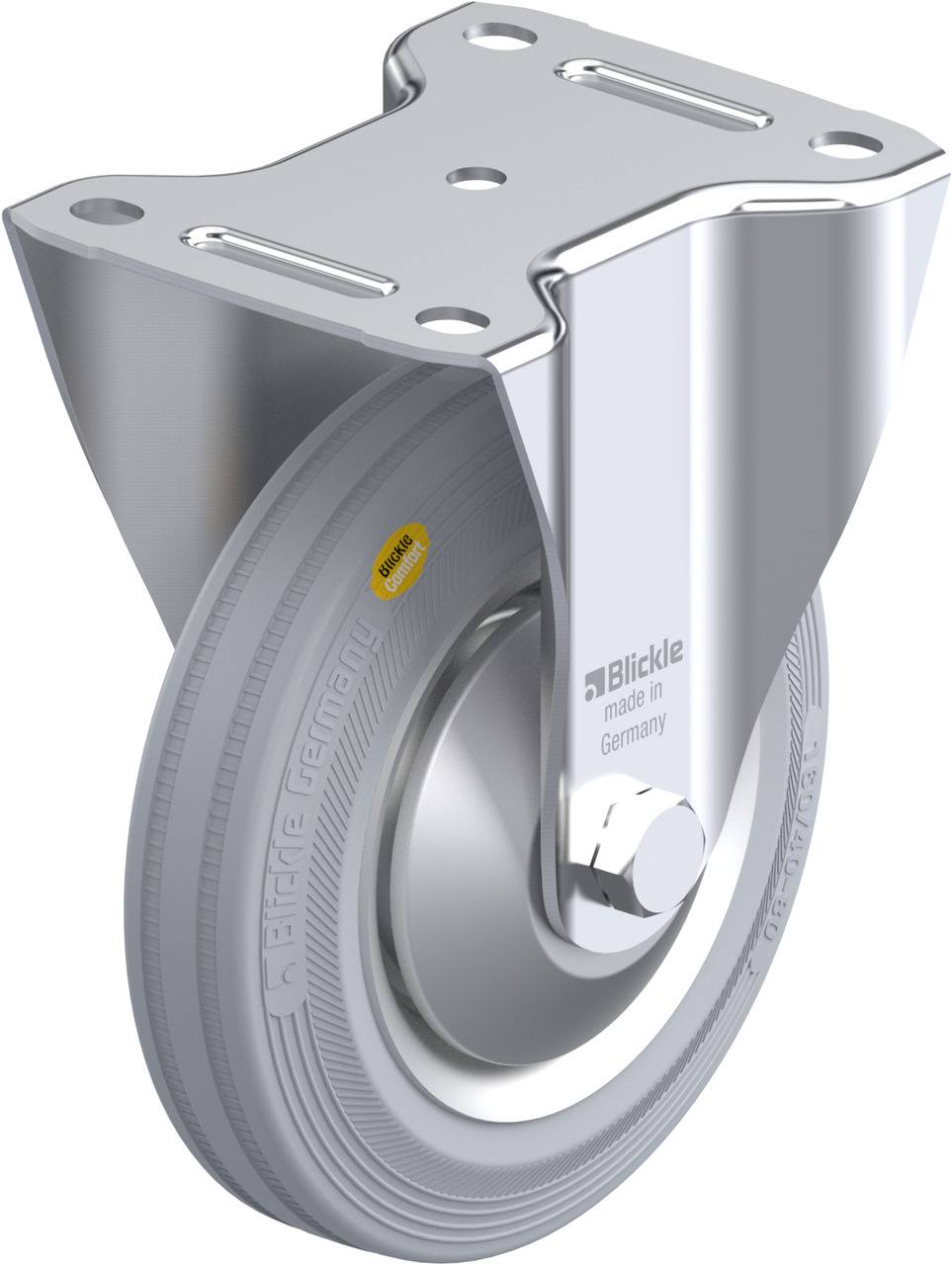 Blickle 379552 B-RD 162R-VLI-FA Rolka nieprowadząca Średnica koła: 160 mm Maksymalne obciążenie: 225 kg 1 szt. - obrazek 1