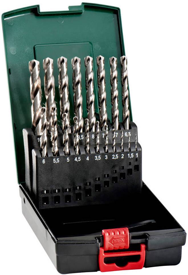 Metabo 627668000 Zestaw wierteł krętych do metalu 19 szt. 1 mm, 1.5 mm, 2 mm, 2.5 mm, 3 mm, 3.5 mm, 4 mm, 4.5 mm, 5 mm, - obrazek 1