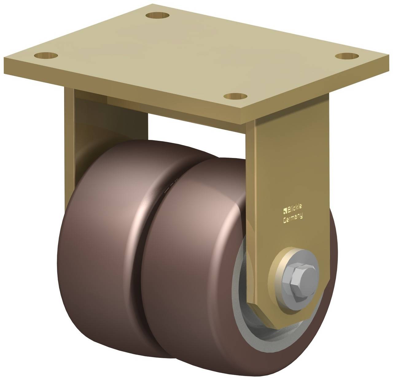 Blickle 754210 BSD-GB 128K Podwójne kółko Średnica koła: 125 mm Maksymalne obciążenie: 1500 kg 1 szt. - obrazek 1