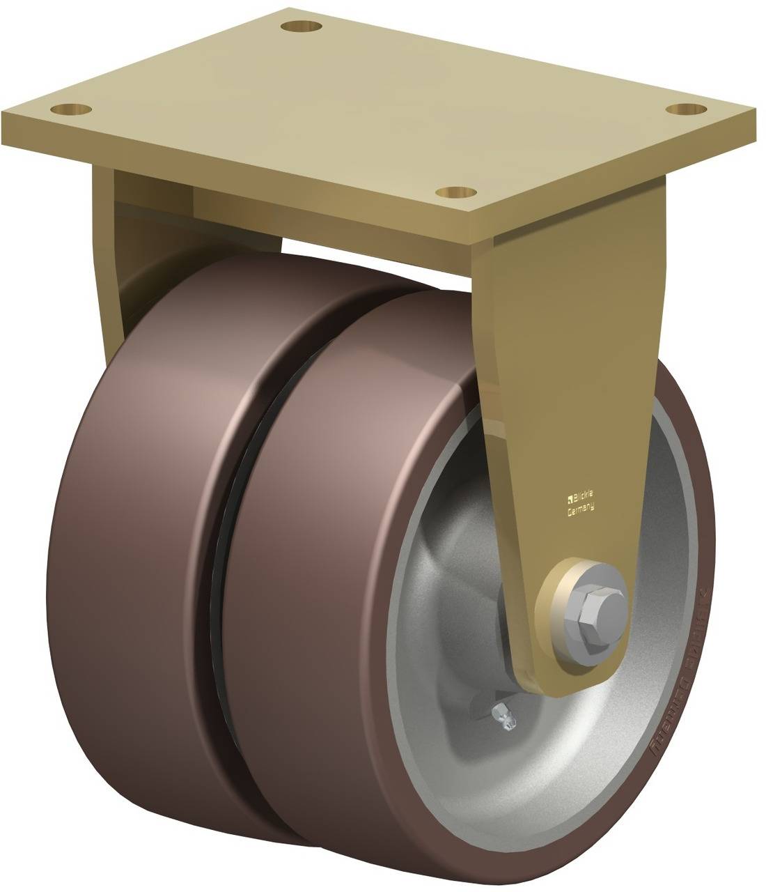 Blickle 742824 BSD-GB 252K Podwójne kółko Średnica koła: 250 mm Maksymalne obciążenie: 3700 kg 1 szt. - obrazek 1