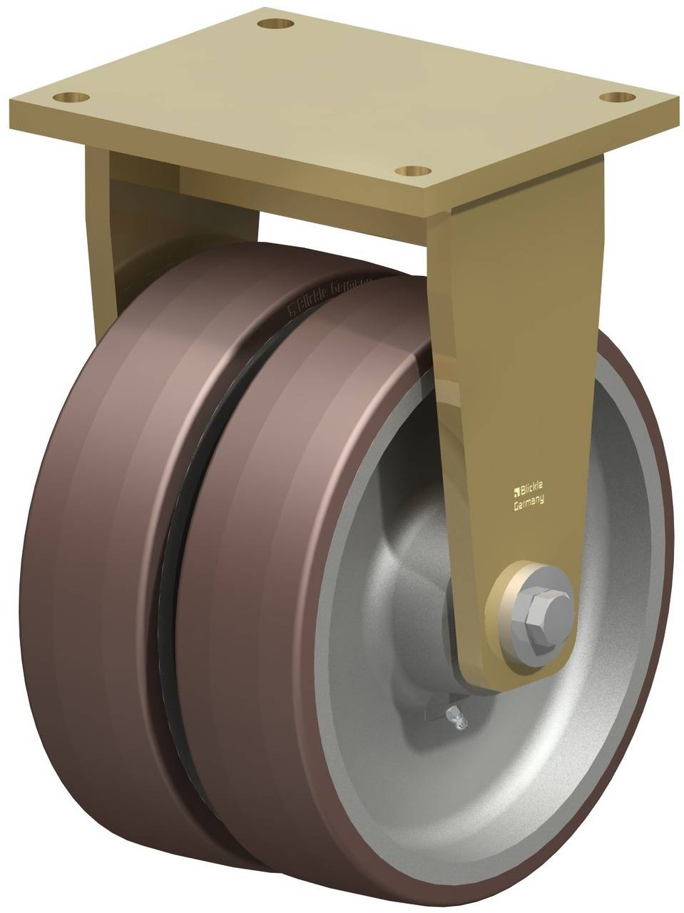 Blickle 742825 BSD-GB 302K Podwójne kółko Średnica koła: 300 mm Maksymalne obciążenie: 4300 kg 1 szt. - obrazek 1