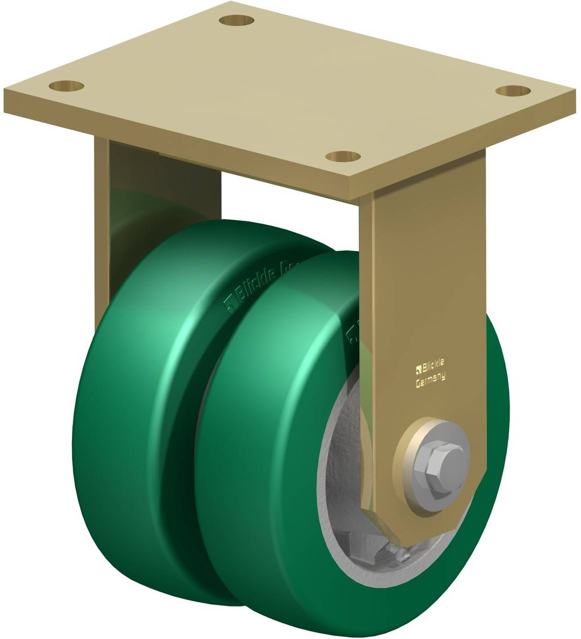 Blickle 754214 BSD-GST 150K-35 Podwójne kółko Średnica koła: 150 mm Maksymalne obciążenie: 1100 kg 1 szt. - obrazek 1