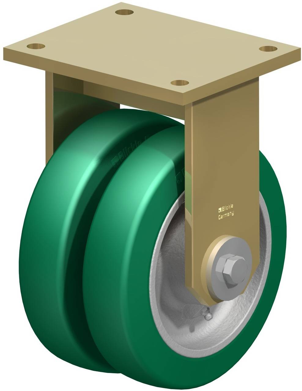 Blickle 754215 BSD-GST 200K-35 Podwójne kółko Średnica koła: 200 mm Maksymalne obciążenie: 1600 kg 1 szt. - obrazek 1