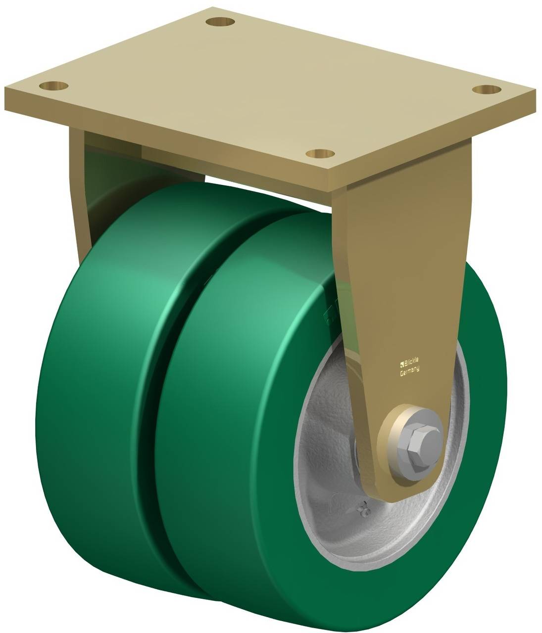 Blickle 754218 BSD-GST 252K Podwójne kółko Średnica koła: 250 mm Maksymalne obciążenie: 2800 kg 1 szt. - obrazek 1