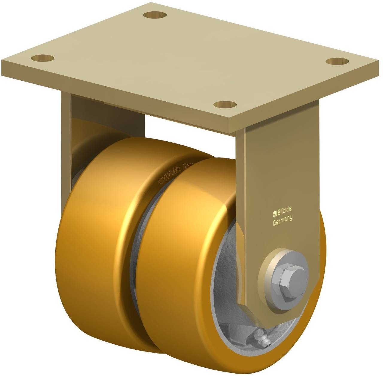 Blickle 294108 BSD-GTH 127K Podwójne kółko Średnica koła: 125 mm Maksymalne obciążenie: 1250 kg 1 szt. - obrazek 1