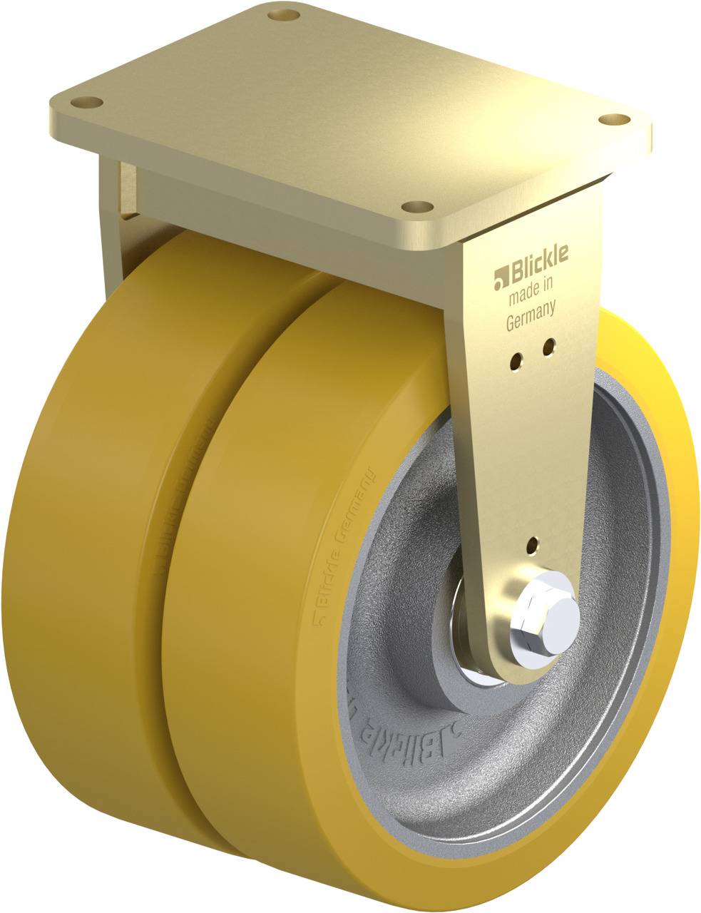 Blickle 759457 BSD-GTH 504K Podwójne kółko Średnica koła: 500 mm Maksymalne obciążenie: 12000 kg 1 szt. - obrazek 1