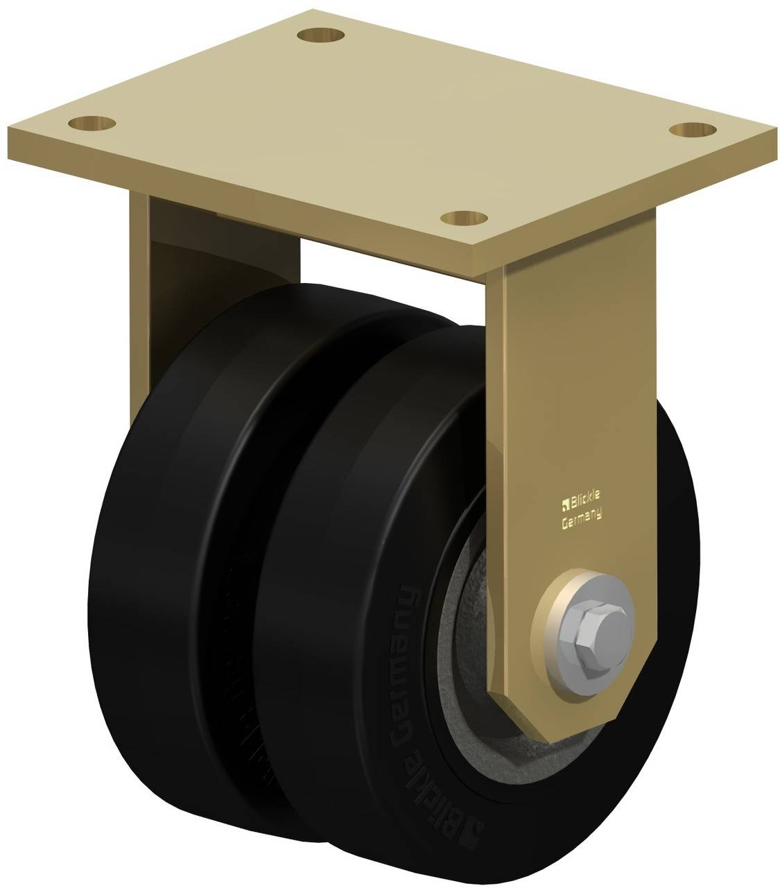 Blickle 616854 BSD-SE 160K-35 Podwójne kółko Średnica koła: 160 mm Maksymalne obciążenie: 900 kg 1 szt. - obrazek 1