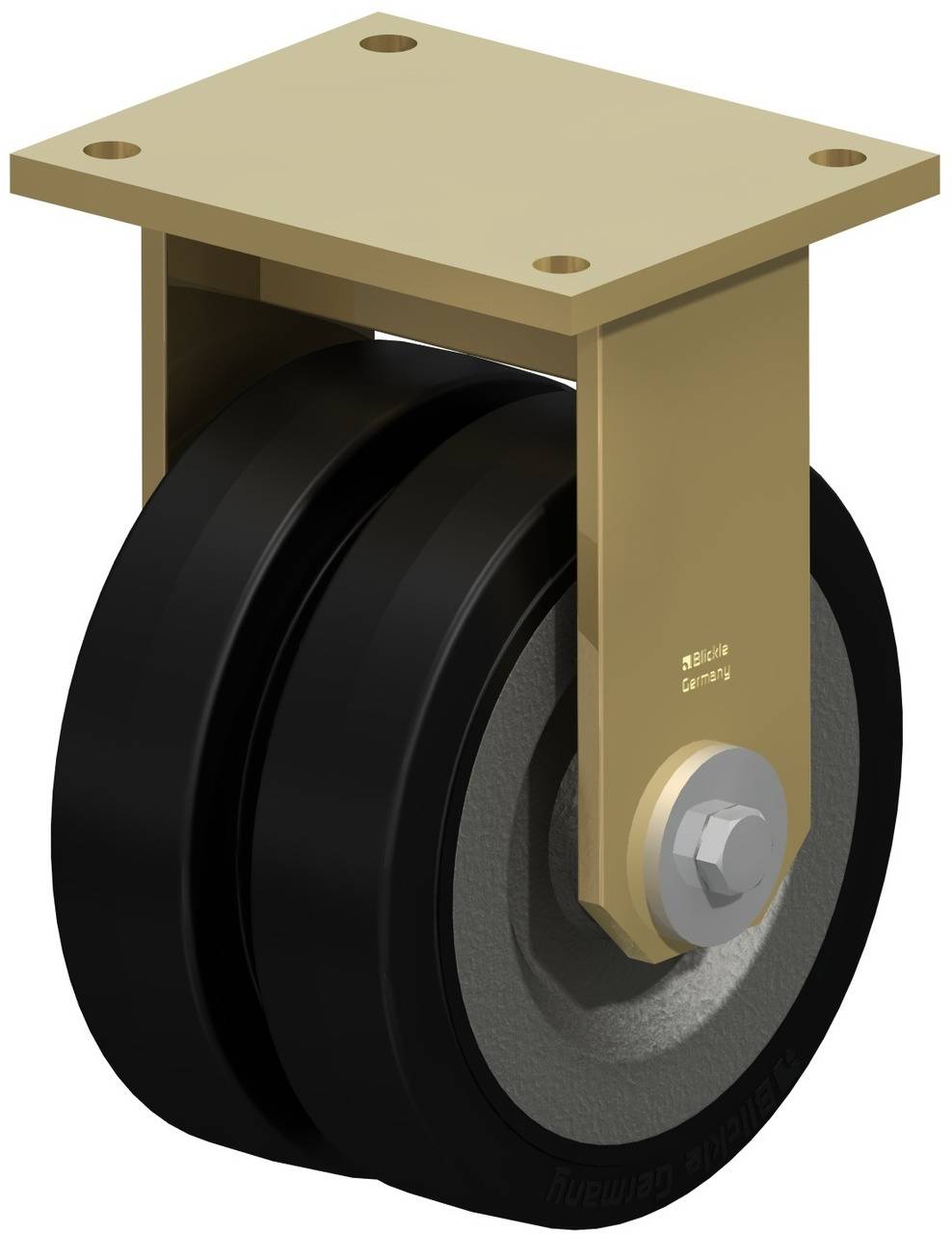 Blickle 625087 BSD-SE 200K-35 Podwójne kółko Średnica koła: 200 mm Maksymalne obciążenie: 1200 kg 1 szt. - obrazek 1