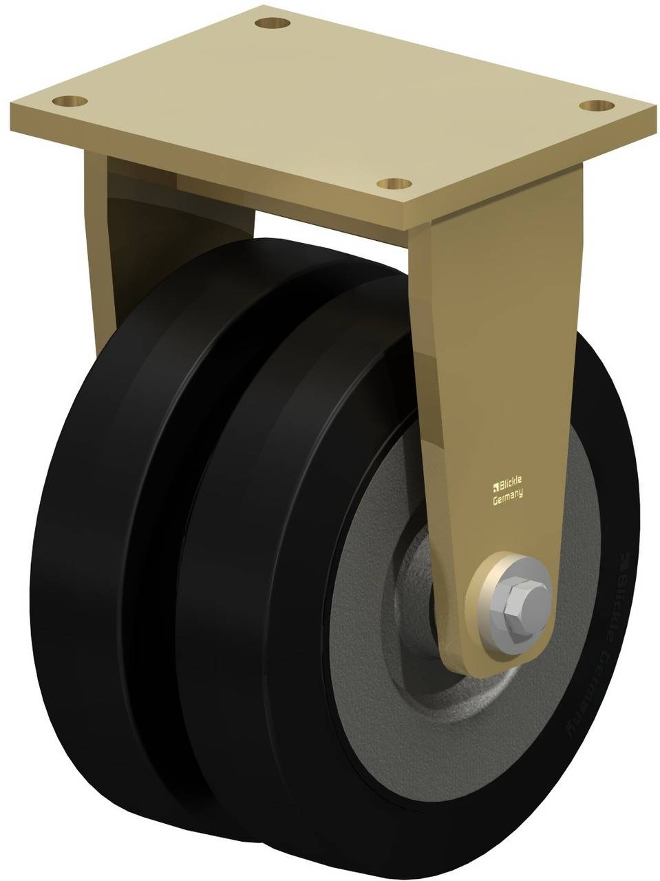 Blickle 44230 BSD-SE 300K Podwójne kółko Średnica koła: 300 mm Maksymalne obciążenie: 2000 kg 1 szt. - obrazek 1