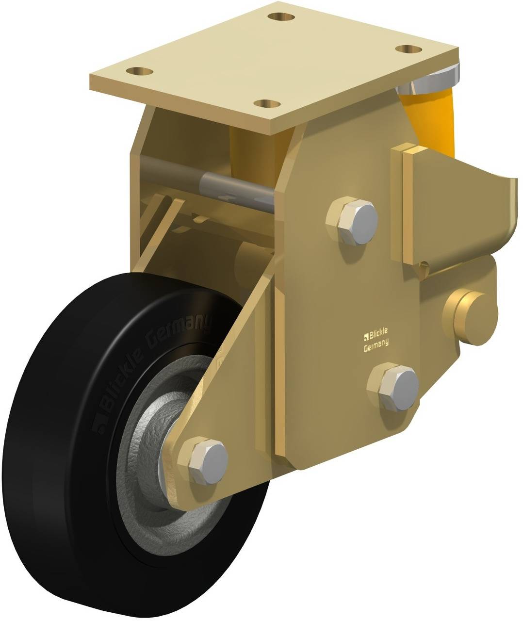 Blickle 612424 BSFE-SE 160K Sprężynowe kółko stałe Średnica koła: 160 mm Maksymalne obciążenie: 450 kg 1 szt. - obrazek 1