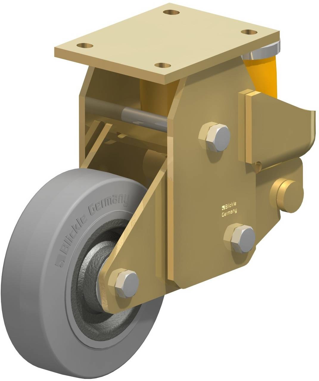 Blickle 431056 BSFE-SE 160K-SG Sprężynowe kółko stałe Średnica koła: 160 mm Maksymalne obciążenie: 450 kg 1 szt. - obrazek 1