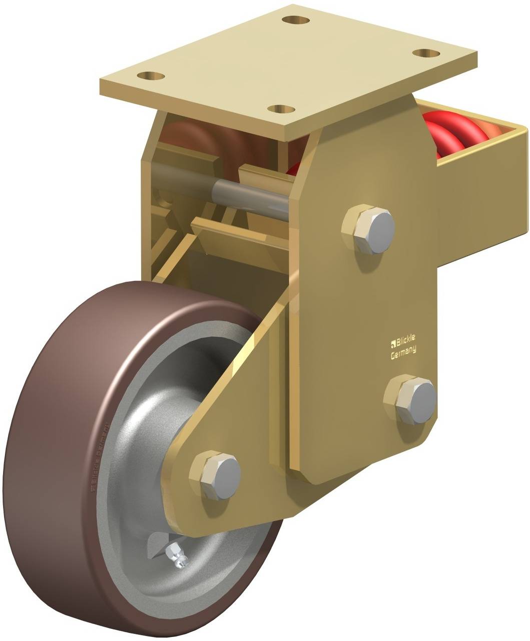 Blickle 743915 BSFN-GB 160K Sprężynowe kółko stałe Średnica koła: 160 mm Maksymalne obciążenie: 800 kg 1 szt. - obrazek 1