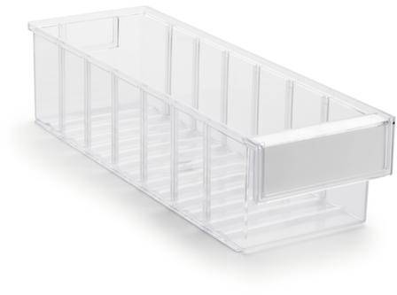 Treston 4015-1 Pojemnik na małe części (S x W x G) 132 x 100 x 400 mm przeźroczysty 20 szt.