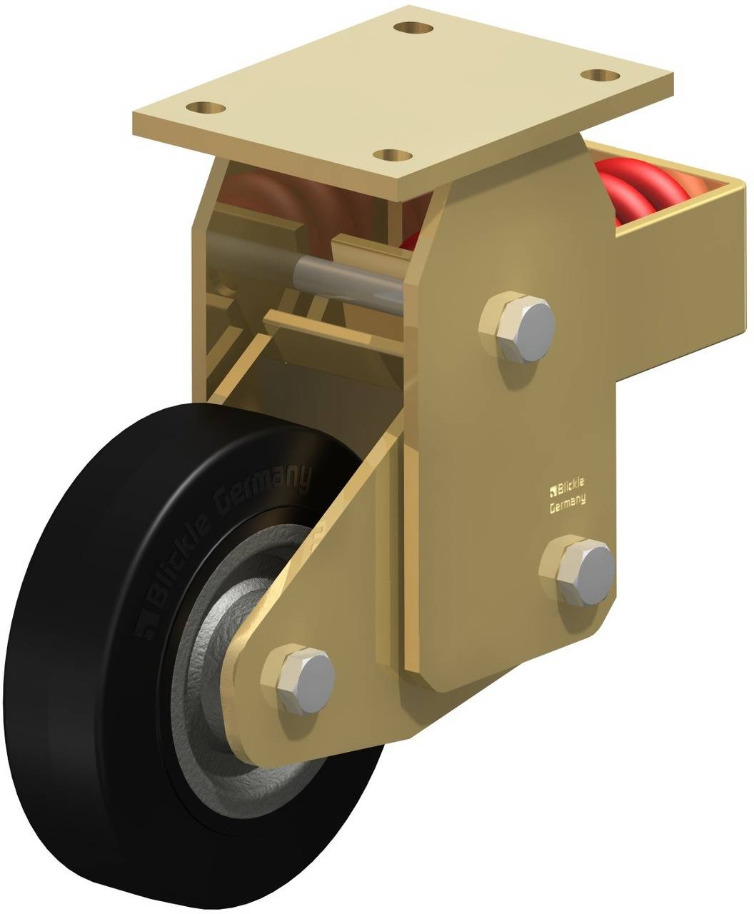 Blickle 285601 BSFN-SE 160K Sprężynowe kółko stałe Średnica koła: 160 mm Maksymalne obciążenie: 450 kg 1 szt. - obrazek 1