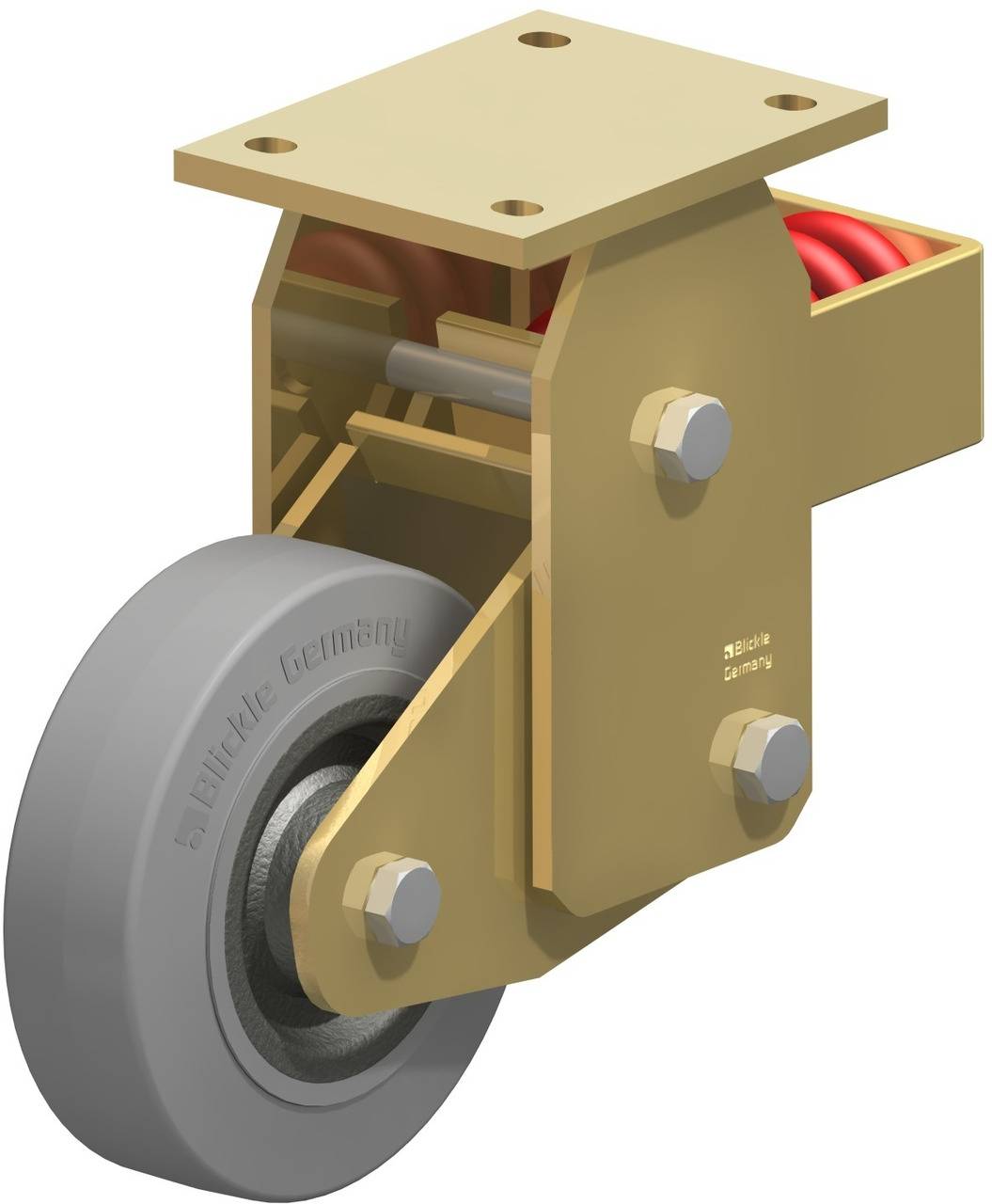 Blickle 369488 BSFN-SE 160K-SG Sprężynowe kółko stałe Średnica koła: 160 mm Maksymalne obciążenie: 450 kg 1 szt. - obrazek 1
